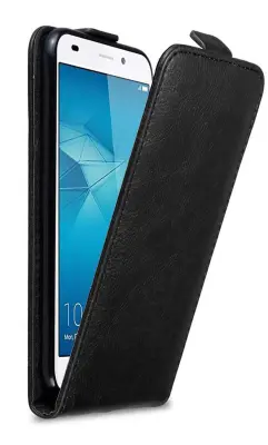 Cadorabo Ohišje, združljivo z Honor 5C v nočna črna - Zaščitni ovitek v obliki flipa z magnetnim zapiranjem
