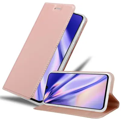 CADORABO Samsung Galaxy A90 5G v klasična rožnata zlata - Zaščitni ovitek z magnetnim zapiranjem, stoječo funkcijo in režo za kartice