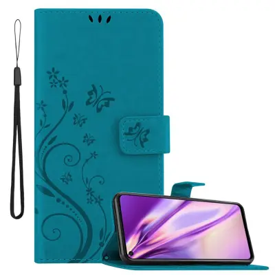CADORABO Honor 20/20S/Huawei NOVA 5T rožnato zlata - ovitek v cvetličnem dizajnu z magnetnim zapiranjem, stoječo funkcijo in režami za kartice