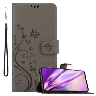 CADORABO Samsung Galaxy A51 4G/M40s v klasična črna - ovitek v cvetličnem dizajnu z magnetnim zapiranjem, stoječo funkcijo in režami za kartice