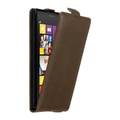 Cadorabo Ohišje, združljivo z Nokia Lumia 1020 v kava rjava - Zaščitni ovitek v obliki flipa z magnetnim zapiranjem