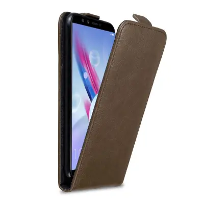 Cadorabo Ohišje, združljivo z Honor 9 LITE v kava rjava - Zaščitni ovitek v obliki flipa z magnetnim zapiranjem
