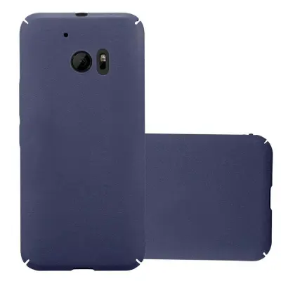 Cadorabo Case, združljiv s HTC v Frosty Blue - Hard Case zaščitni pokrov v zmrznjenem videzu proti praskam in udarcem