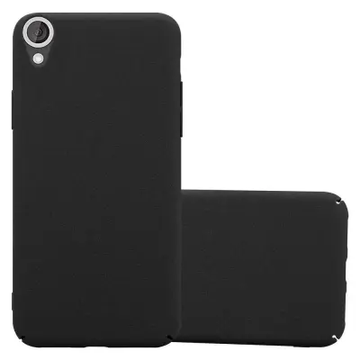 Cadorabo Case, združljiv s HTC v Frosty Black - Hard Case zaščitni pokrov v zmrznjenem videzu proti praskam in udarcem