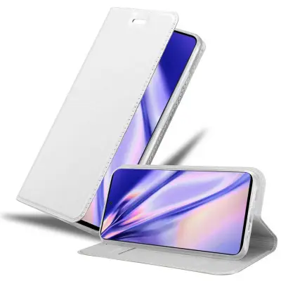 CADORABO Samsung Galaxy A51 4G/M40s v klasično srebrno - Zaščitni ovitek z magnetnim zapiranjem, stoječo funkcijo in režo za kartice