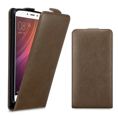 Cadorabo Ohišje, združljivo z Xiaomi RedMi NOTE 4 v kava rjava - Zaščitni ovitek v obliki flipa z magnetnim zapiranjem