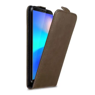 Cadorabo Ohišje, združljivo z Cubot J3 PRO v kava rjava - Zaščitni ovitek v obliki flipa z magnetnim zapiranjem