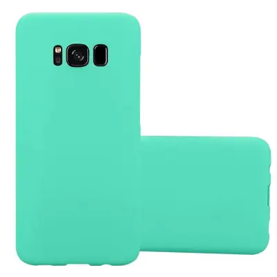 Cadorabo Case, združljiv s Samsungom v Frosty Green - Hard Case zaščitni pokrov v zmrznjenem videzu proti praskam in udarcem