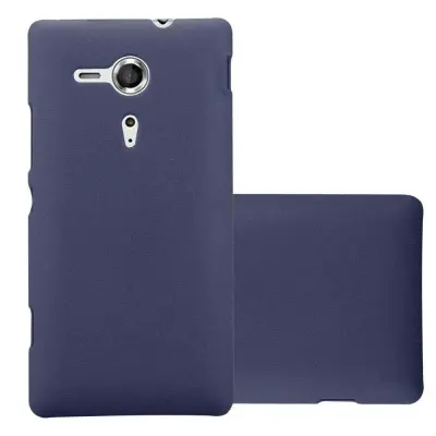 Cadorabo Case, združljiv s Sonyjem v Frosty Blue - Hard Case zaščitni pokrov v zmrznjenem videzu proti praskam in udarcem