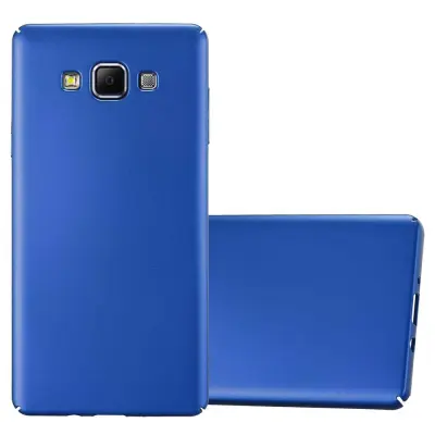 Cadorabo Case, združljiv s Samsungom v kovinski modri barvi - trdi zaščitni pokrov v kovinskem videzu pred praskami in udarci