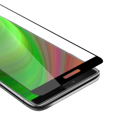 CADORABO Honor NOTE 8 - Zaščitna folija za transparentna s črno barvo - Zaščitno steklo s kaljenim zaslonom s trdoto 9H in 3D dotikom
