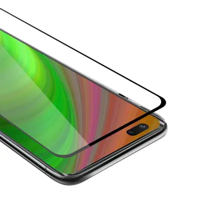 CADORABO Huawei NOVA 7 PRO 5G - Zaščitna folija za transparentna s črno barvo - Zaščitno steklo s kaljenim zaslonom s trdoto 9H in 3D dotikom