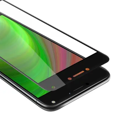 CADORABO Asus ZenFone 4 MAX (5.5 Zoll) - Zaščitna folija za transparentna s črno barvo - Zaščitno steklo s kaljenim zaslonom s trdoto 9H in 3D