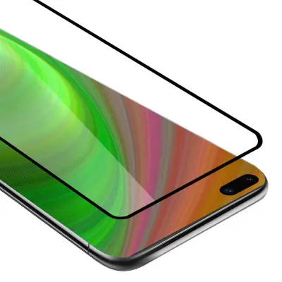 CADORABO Huawei P40 - Zaščitna folija za transparentna s črno barvo - Zaščitno steklo s kaljenim zaslonom s trdoto 9H in 3D dotikom