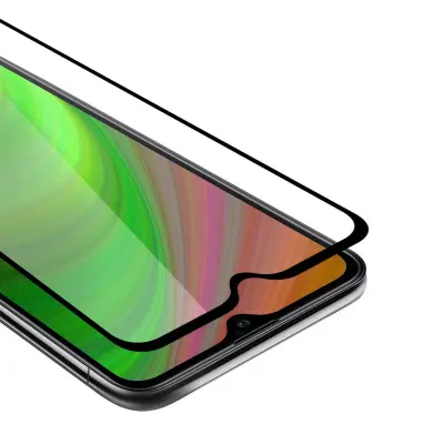 CADORABO Motorola MOTO G8 POWER LITE - Zaščitna folija za transparentna s črno barvo - Zaščitno steklo s kaljenim zaslonom s trdoto 9H in 3D d