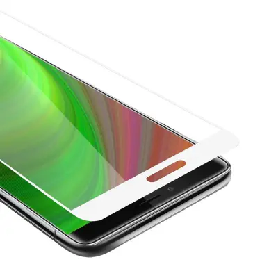 CADORABO Honor NOTE 8 - Zaščitna folija za transparentna z belo - Zaščitno steklo s kaljenim zaslonom s trdoto 9H in 3D dotikom