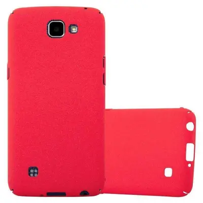 Cadorabo Case, združljiv z LG -om v Frosty Red - Hard Case zaščitni pokrov v zmrznjenem videzu proti praskam in udarcem