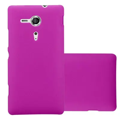 Cadorabo Case, združljiv s Sonyjem v Frosty Pink - Hard Case zaščitni pokrov v zmrznjenem videzu proti praskam in udarcem