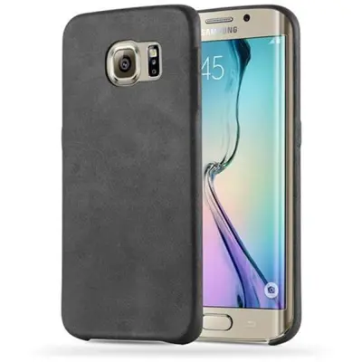 Cadorabo Case, združljiv s Samsungom v vintage črni barvi - trdi zaščitni pokrov, narejen iz imitacijskega usnja