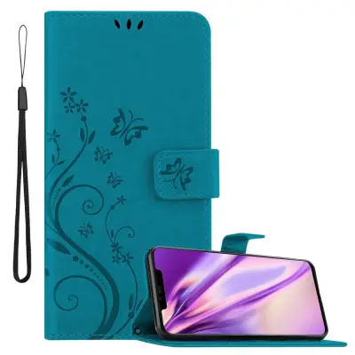 CADORABO Huawei MATE 20 PRO v klasična rožnata zlata - ovitek v cvetličnem dizajnu z magnetnim zapiranjem, stoječo funkcijo in režami za kartice