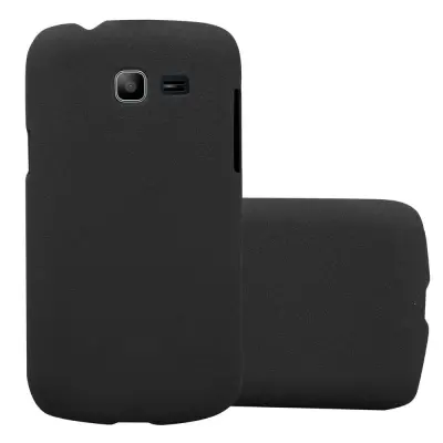 Cadorabo Case, združljiv s Samsungom v Frosty Black - Hard Case zaščitni pokrov v zmrznjenem videzu proti praskam in udarcem