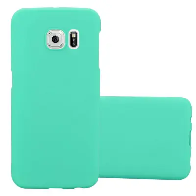 Cadorabo Case, združljiv s Samsungom v Frosty Green - Hard Case zaščitni pokrov v zmrznjenem videzu proti praskam in udarcem