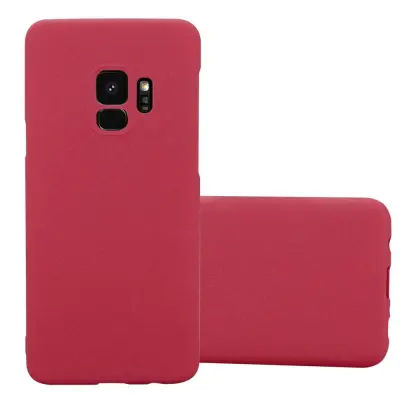 Cadorabo Case, združljiv s Samsungom v Frosty Red - Hard Case zaščitni pokrov v zmrznjenem videzu proti praskam in udarcem