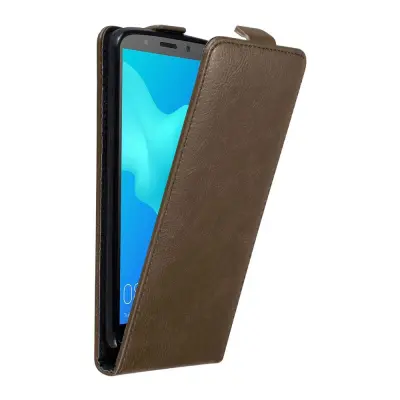 Cadorabo Ohišje, združljivo z Honor 7S / Huawei Y5 2018 v kava rjava - Zaščitni ovitek v obliki flipa z magnetnim zapiranjem