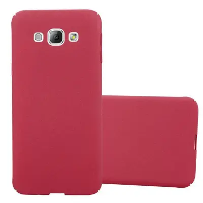 Cadorabo Case, združljiv s Samsungom v Frosty Red - Hard Case zaščitni pokrov v zmrznjenem videzu proti praskam in udarcem