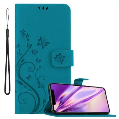 CADORABO Apple iPhone 11 PRO v klasična rožnata zlata - ovitek v cvetličnem dizajnu z magnetnim zapiranjem, stoječo funkcijo in režami za kartice