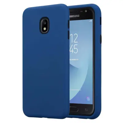 CADORABO Ohišje, združljiv s Samsungom v temno modrem - hibridnem zaščitnem pokrovu s TPU silikonom v notranjosti in 2 -delno plastiko zunaj