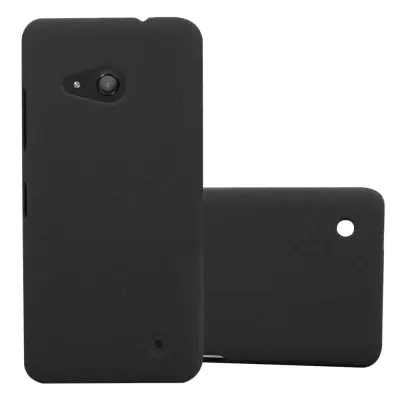 Cadorabo Case, združljiv z Nokia v Frosty Black - Hard Case zaščitni pokrov v zmrznjenem videzu proti praskam in udarcem