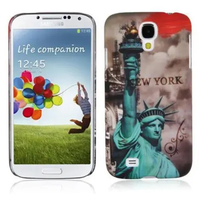 Primer Cadorabo, združljiv s Samsungom z New Yorkom - Kip Of Liberty Print - Trda zaščitna kritje v trendovskem oblikovanju