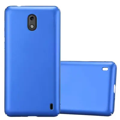 CADORABO CARE, združljiv z Nokia v kovinski modri barvi - trdi zaščitni pokrov v kovinskem videzu pred praskami in udarci