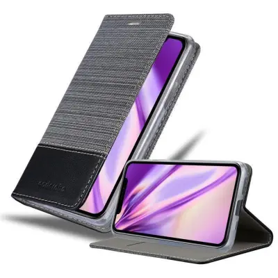 CADORABO Ohišje, združljiv z Apple v sivi črni barvi - zaščitni pokrov z magnetnim zapiranjem, stoječo funkcijo in režo za kartico