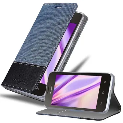 CADORABO Ohišje, združljiv s Huawei v temno modri črni barvi - zaščitni pokrov z magnetnim zapiranjem, stoječo funkcijo in režo za kartico
