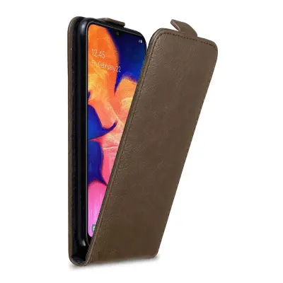 Cadorabo Ohišje, združljivo z Samsung Galaxy A10 / M10 v kava rjava - Zaščitni ovitek v obliki flipa z magnetnim zapiranjem