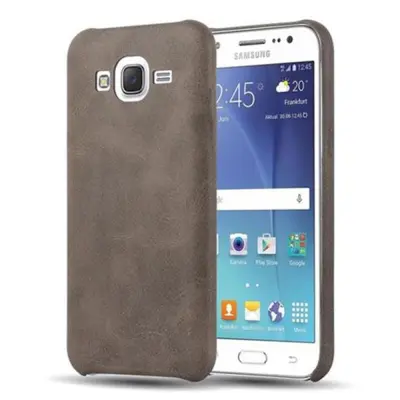 Cadorabo Case, združljiv s Samsungom v Vintage Brown - Hard Case zaščitni pokrov, narejen iz imitacijskega usnja