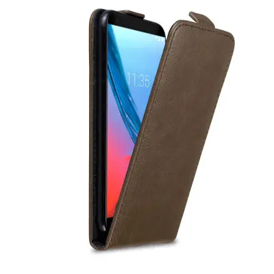 Cadorabo Ohišje, združljivo z ZTE Blade V9 v kava rjava - Zaščitni ovitek v obliki flipa z magnetnim zapiranjem