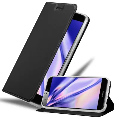 CADORABO Huawei ASCEND G7 PLUS/G8/GX8 v klasična črna - Zaščitni ovitek z magnetnim zapiranjem, stoječo funkcijo in režo za kartice