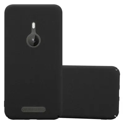Cadorabo Case, združljiv z Nokia v Frosty Black - Hard Case zaščitni pokrov v zmrznjenem videzu proti praskam in udarcem