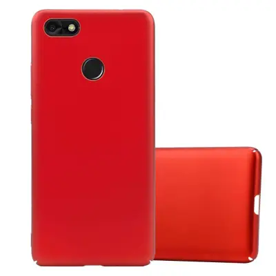 Cadorabo Case, združljiv s Huawei v kovinski rdeči barvi - trdi zaščitni pokrov v kovinskem videzu pred praskami in udarci