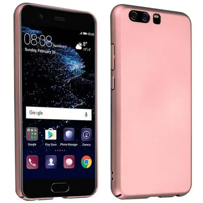 CADORABO primera, združljiv s Huawei v kovinskem rosă ‰ Gold - trdi zaščitni pokrov v kovinskem videzu proti praskam in udarcem