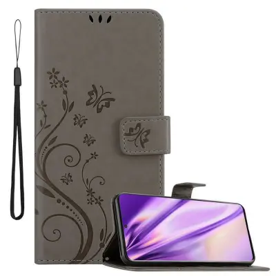 CADORABO Samsung Galaxy S20 PLUS v klasična črna - ovitek v cvetličnem dizajnu z magnetnim zapiranjem, stoječo funkcijo in režami za kartice