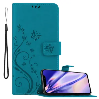 CADORABO Apple iPhone 13 PRO MAX v klasična rožnata zlata - ovitek v cvetličnem dizajnu z magnetnim zapiranjem, stoječo funkcijo in režami za kartice