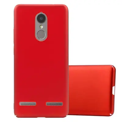 Cadorabo Case, združljiv z Lenovo v kovinski rdeči barvi - trdi zaščitni pokrov v kovinskem videzu pred praskami in udarci