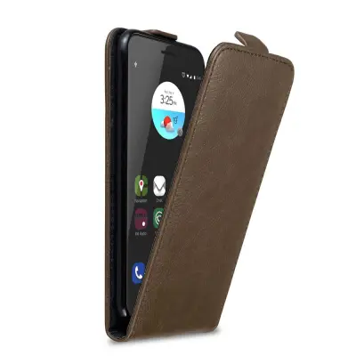 Cadorabo Ohišje, združljivo z ZTE Blade V7 v kava rjava - Zaščitni ovitek v obliki flipa z magnetnim zapiranjem