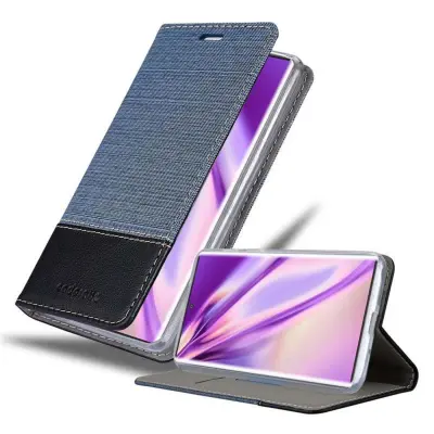CADORABO Ohišje, združljiv s Samsungom v temno modri barvi - zaščitni pokrov z magnetnim zapiranjem, stoječo funkcijo in režo za kartico