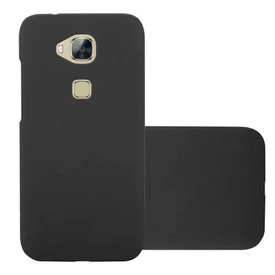 CADORABO primera, združljiv s Huawei v Frosty Black - Trdo zaščitni pokrov v zmrznjenem videzu proti praskam in udarcem
