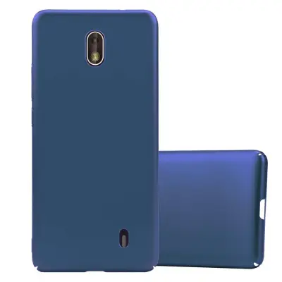 CADORABO CARE, združljiv z Nokia v kovinski modri barvi - trdi zaščitni pokrov v kovinskem videzu pred praskami in udarci